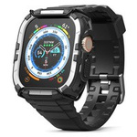Ringke Fusion-X Guard 2-in-1 Set gepanzert hülle Apple Watch Ultra 49 mm mit armbänderem Sportarmband weiß