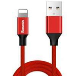 Baseus Yiven USB / Lightning Ladekabel Datenkabel Textilkabel Gewebekabel 1,8M rot (CALYW-A09)