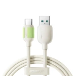 Joyroom S-A53 3A USB-A - USB-C Kabel mit fluoreszierender Spitze 2m - Beige
