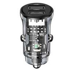 USAMS Charg. sam. C31 3A 2xUSB-A Schnellladegerät schwarz/schwarz CC162CC01(US-CC162)