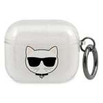 Karl Lagerfeld KLA3UCHGS AirPods 3 Hülle silber / silber Glitter Choupette