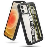 Ringke Fusion X Design Hülle gepanzerte Hülle mit Rahmen für iPhone 12 mini schwarz (Ticketband) (XDAP0018)