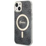 Etui Guess GUHMP15MH4STK iPhone 15 Plus / 14 Plus 6.7" czarny/black hardcase 4G MagSafe Case
