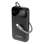 Powerbank Dudao K31 10000 mAh 22,5W PD z wbudowanym kablem - czarny
