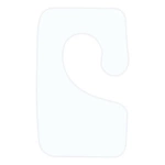 Hakenanhänger 35x22 mm rechts mit Gummikleber 1000 Stück/Rolle