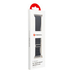Pasek do Apple Watch Forcell F-Design FA13 sprzączka włókno poliestrowe 38 / 40 / 41 mm czarny