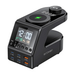 Wecker mit Ladegerät Blitzwolf BW-FW10 2xUSB-A, 4xUSB-C, 240W