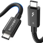 Kabel USB-C auf USB-C BlitzWolf BW-HDC8 240W, 0,.5m (schwarz)