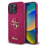 Etui Guess iPhone 16 Pro Max 6.9" fioletowy/lpurple hardcase Fixed Glitter Big 4G