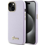 Guess GUHCP15SPGMCSL iPhone 15 6.1" lila/lila hartcase Glitter Glossy Script