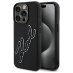 Karl Lagerfeld KLHCP15X3DRKSDLK iPhone    15 Pro Max 6.7" czarny/black hardcase 3D Rubber Signature