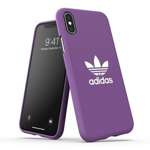 ADIDAS Apple iPhone X Xs geformte Leinwand lila Hülle