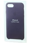 IPhone 8 7 Apple Lederhülle Genuine MQHD2ZM/A Dark Aubergine Grade A Case