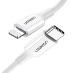Ugreen US171 Lightning – USB-C MFi PD-Kabel 20 W 3 A 480 Mbit/s 0,5 m – Weiß