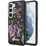 Hülle Guess GUHCS23MHCFWSK S23 Plus S916 schwarz/schwarz hartcase Flower Collection Case