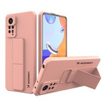 Wozinsky Kickstand Case Flexible Silikon-Standabdeckung Xiaomi Poco X4 Pro 5G Pink