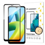 Wozinsky Full Glue Tempered Glass Vollbild-Hartglas für Xiaomi Redmi A1+ 9H mit schwarzem Rahmen