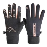 Winddichte Handyhandschuhe für Damen – Schwarz und Rosa