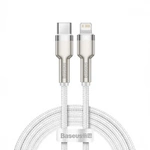 Baseus Cafule Series Metal Data USB-C / Lightning 20W PD-Kabel 1 m - Weiß
