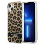 Hülle GUESS Apple iPhone 13 Mini Leopard Braun Hartcase