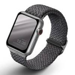 Uniq Aspen Apple Watch 40/38 / 41mm Geflochten grau / granitgrau