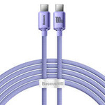 Baseus Crystal Shine Series Kabel USB-Kabel für schnelles Laden und Datentransfer USB Typ C - USB Typ C 100W 2m lila (CAJY000705)