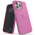 Adidas OR Protective iPhone 13 Pro / 13 6.1" Clear Case Glitter rosa/rosa 47121