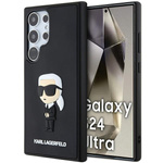 Etui Karl Lagerfeld KLHCS24L3DRKINK Samsung Galaxy S24 Ultra S928 czarny/black hardcase 3D Rubber Ikonik Case