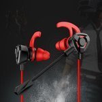 USAMS Stereo-Kopfhörer Buchse 3.5mm Gaming Rot