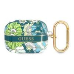 Hülle GUESS Apple AirPods Pro Abdeckung Blume Riemen Sammlung Grün Case