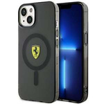 Hülle Ferrari FEHMP14SURKK iPhone 14 6.1" schwarz/schwarz hartcase Transluzent MagSafe Case