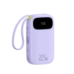 Powerbank Baseus EnerFill FC21 Qpow 3 Ultra 20000mAh 22.5W z wyświetlaczem cyfrowym z dołączonym kablem - fioletowy
