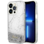 Hülle Guess GUHCP14XLCSGSGH iPhone 14 Pro Max 6,7" weiß/weiß hartcase Liquid Glitter Marmor Case