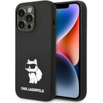 Hülle Karl Lagerfeld iPhone 14 Pro Max 6.7" hartcase schwarz/schwarz Silikon Choupette MagSafe