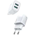 Joyroom ladergerät Netzgerät 2x USB 2.1 A weiß (L-2A101)