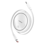 Baseus Free2Draw Mini USB-C – USB-C 100 W 1 m einziehbares Kabel – Weiß
