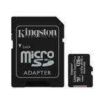 Kingston microSDXC Canvas Select Plus Speicherkarte (128GB | Klasse 10 | UHS-I | 100 MB/s) + Adapter