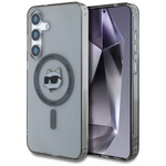 Etui Karl Lagerfeld Button Choupette Head Printed Logo MagSafe do Samsung Galaxy S25 czarny