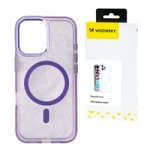 Wozinsky Glitter Case MagSafe für Samsung Galaxy S24 FE - Lila mit Glitzer