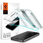 Tempered Glass Spigen Glas.tr "ez Fit" 2er-Pack iPhone 15 Pro Max Klar