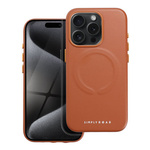 Futerał Roar Leather Mag Case kompatybilny z MagSafe - do iPhone 15 Pro Brązowy