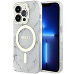 Hülle Guess GUHMP14XPCUMAH iPhone 14 Pro Max 6,7" weiß/weiß hartcase Marmor MagSafe Case