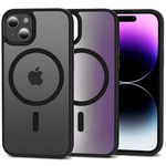 Hülle Tech-protect Magmat MagSafe iPhone 15 MATTE Schwarz Case