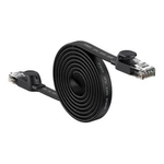 Baseus Speed Six flat network cable RJ45 1000Mbps 2m black (WKJS000101)