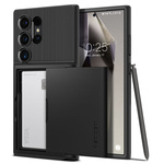 Case Spigen Slim Armor Cs Samsung Galaxy S24 Ultra Black Case