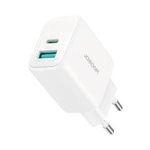Joyroom JR-TCF21 network charger USB-C / USB-A 20W PD / QC 3.0 - white