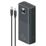 USAMS Powerbank PB68 30000mAh 65W QC3.0+PD Fast Charge + cable USB-C/USB-C 100W black/black ATXLOGTC01 (US-CD185)
