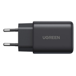 Charger Ugreen 2xUSB-C + USB 45W X527 GaN (black)