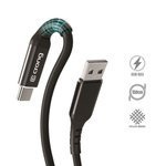 Crong Armor Link - 60W USB-C to USB-A braided cable 150cm (black)