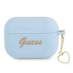 GUESS Apple Case Pro Cover Silicone Charm Collection Blue Case